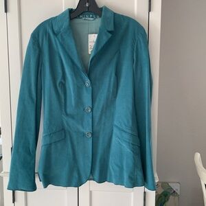 THINPLE turquoise jacket from Italy size 8